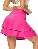 WOWENY Women's Athletic Pleated Tennis Skirt Ladies
