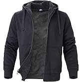 Facitisu Flannel Hoodies for Men Sherpa Lined Heavy Fleece Plaid Jacket Mens Coats Plus Size Big Tall