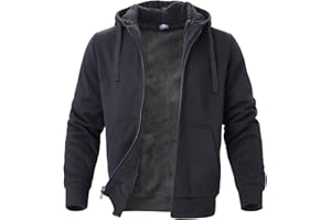 Facitisu Flannel Hoodies for Men Sherpa Lined Heavy Fleece Plaid Jacket Mens Coats Plus Size Big Tall