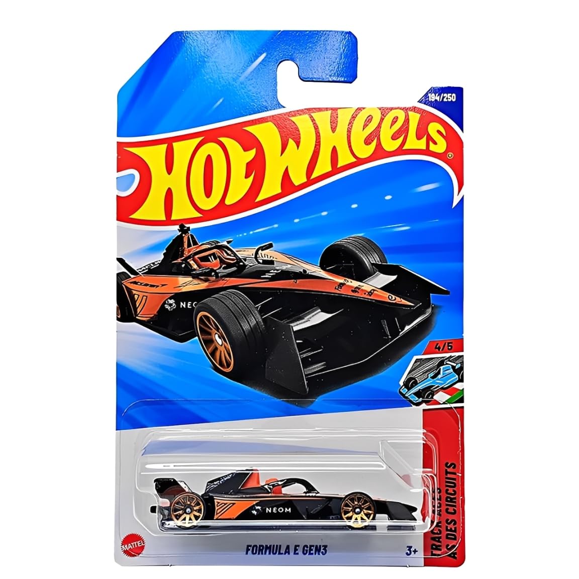 Hot Wheels Formula E Gen3 (HYY56) - Track Aces Series 4/5, 1:64 Model Car 2025