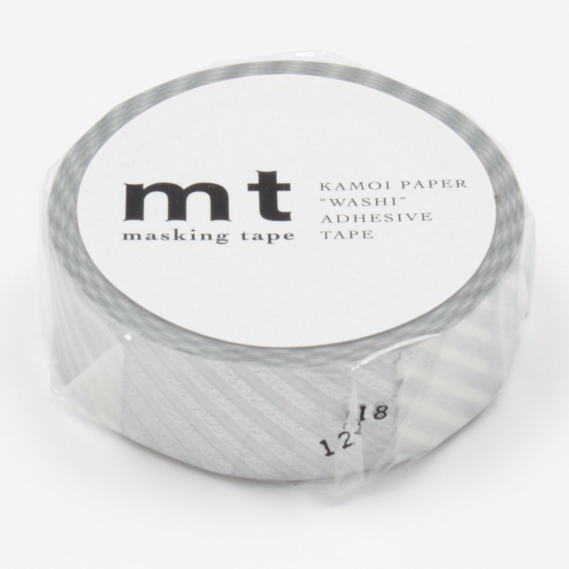 MT Washi Masking Tape Stripe Silver (MT01D146)