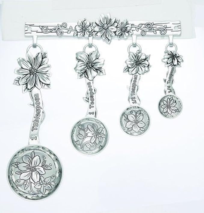 Flowers Measuring Spoon Display Stand Ganz Kitchen Utensils