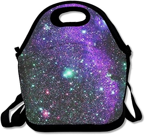 Lightweight Colorful Milky Way Galaxy Insulation Lunch Bag Gourmet Warm Bag Handbag Outdoor Travel Picnic Lunch Box Bag Work For School Office Or Outdoor Picnic