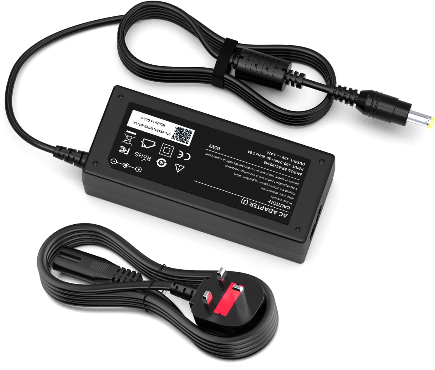 VUOHOEG 19V Power Supply Compatible with Acer Monitor S202HL S271HL SB220Q R240HY S220HQL S230HL S231HL S232HL S240HL S241HL H226HQL H236HL H276HL G226HQL G236HL G246HL GN246HL Power Supply Adapter