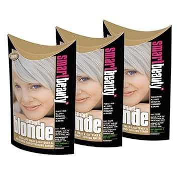 Smart Blonde Hair Lightener Ash Blonde Conditioning Toner X 3