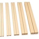 DIYOOHOMY 10 Pcs 17" L Rolling Pin Guides for Clay Dough | Wooden Polymer Clay Pottery Tools, Dough, Pizza, Pastry Thickness Guides, Slab Roller for Clay Machine
