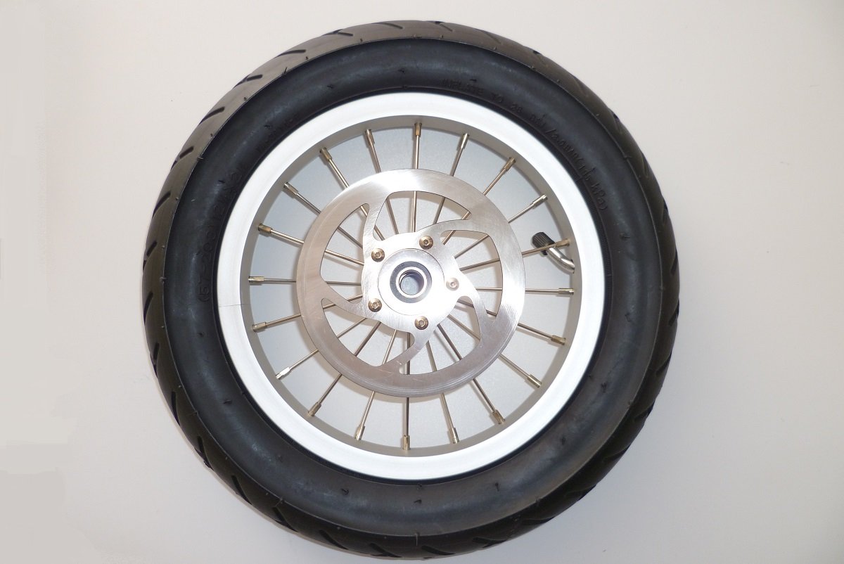 TFK Ersatzteil 12" Hinterrad Joggster 3/Twist/Twinner vor 2011 Stahlfelge