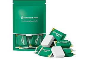 CXLOODE Disposable Towel Compressed Towel, Disposable Face Compressed Towels Large Size Coin Tissue Portable Washcloth Reusable for Travel Camping Hiking Outdoor Sports Beauty Salon SPA 20 Pcs