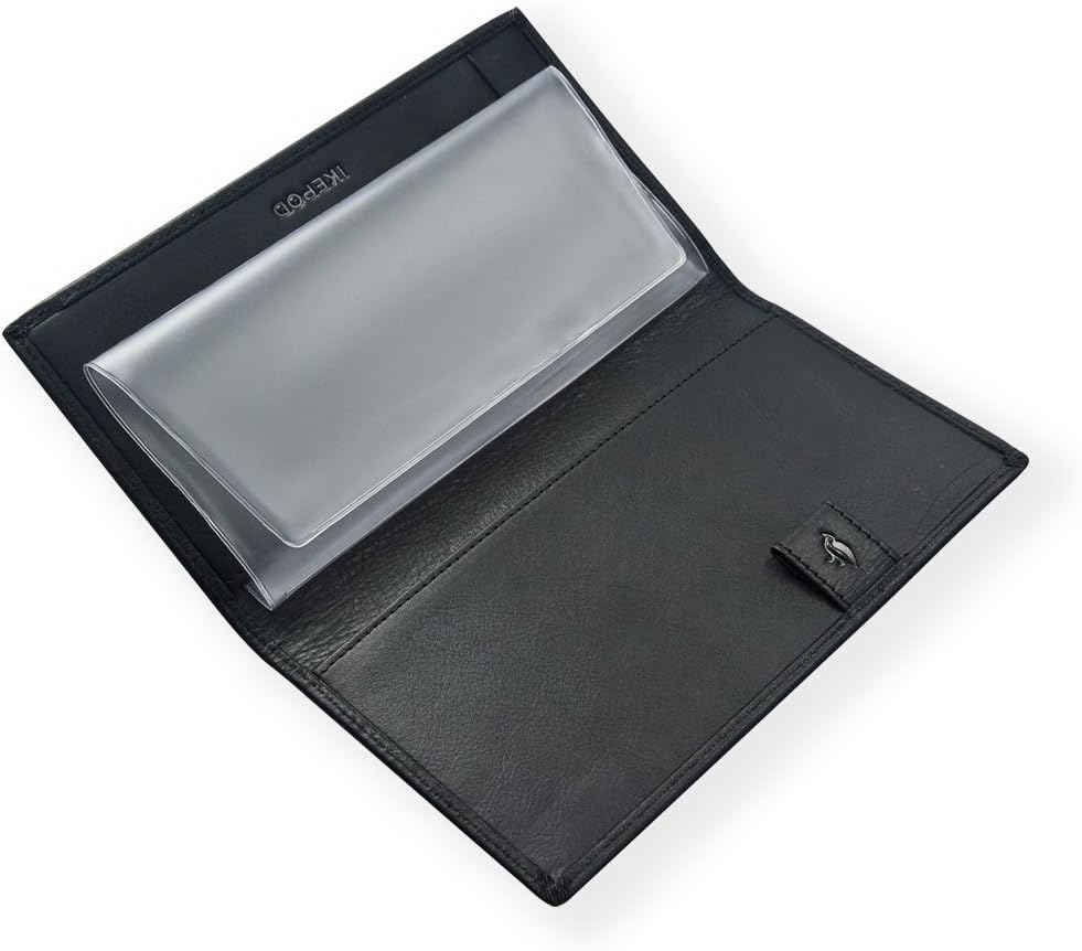 Checkbook Cover with Divider for Men/Women,Made by Italy Leather