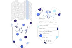 Baby Prediction Cards Gender Reveal Party Supplies Decorations Set for Baby Shower Game Cards for Boy New Parents Advice Card