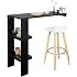 Meuble Bar SoBuy Table Haute Mange Debout Avec 4 Tabourets Ensemble Cuisine Gain De Place Pour Petit Espace Table Mange-Debout Compacte Pour Cuisine, Balcon Ou Salle à Manger 100x60x93cm OGT15-N Table Bar Meuble Bar SoBuy Table Haute Mange Debout Avec 4 Tabourets Ensemble Cuisine Gain De Place Pour Petit Espace Table Mange-Debout Compacte Pour Cuisine, Balcon Ou Salle à Manger 100x60x93cm OGT15-N Table Bar