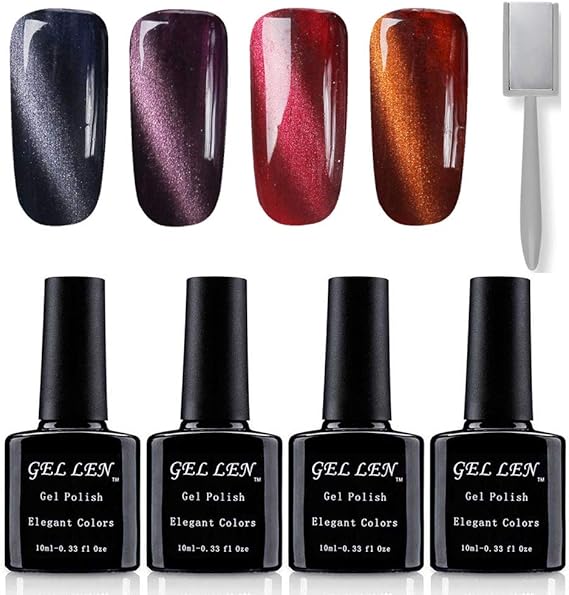 Vernis Magnétique Gel Semi Permanent UV LED Gellen Vernis à Ongles Nail Gel Soak off Manucure