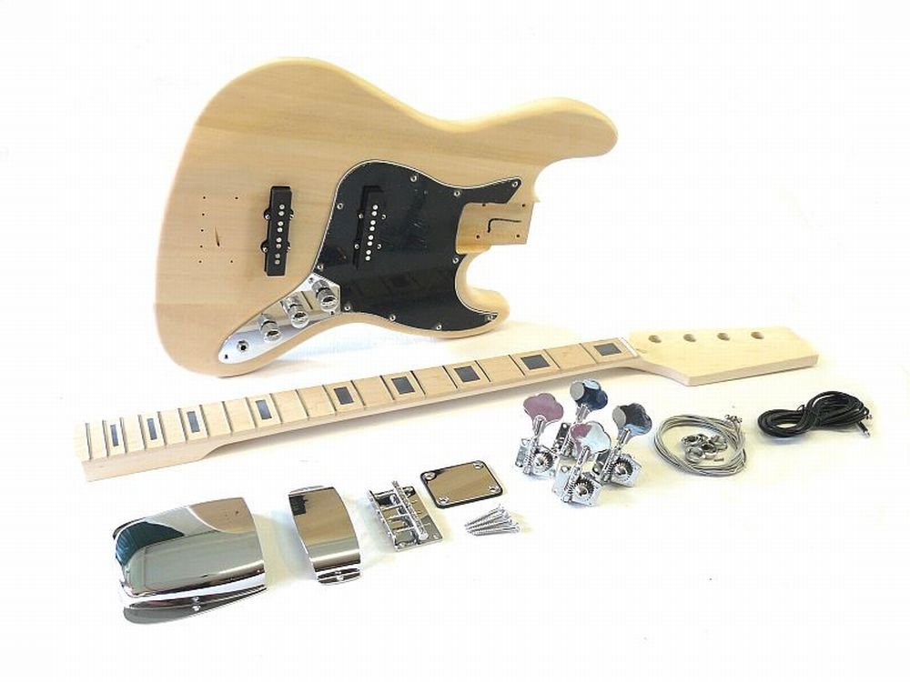 EBass Bausatz/Guitar DIY Kit"MLFactory" Style I Deluxe, Esche Body