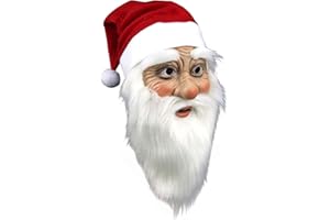 MOLEZU Santa Claus Mask Christmas Costume Adult Party Cosplay Masks
