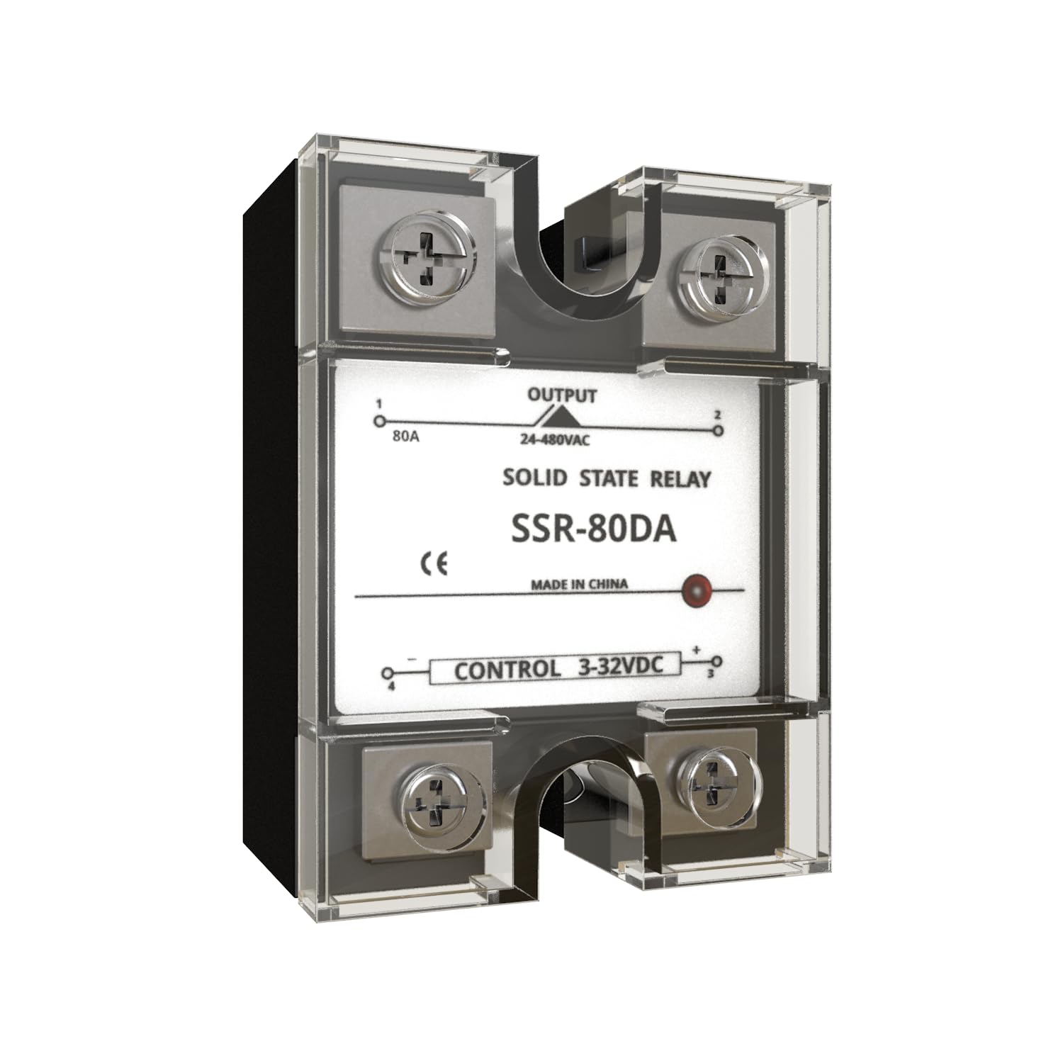 MAKERELE SSR-80DA Solid State Relay DC to AC Input