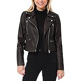 USTRADEENT 2025-26 Women's Long Sleeve Zipper Closure Moto Biker Real Lambskin Leather Jacket…
