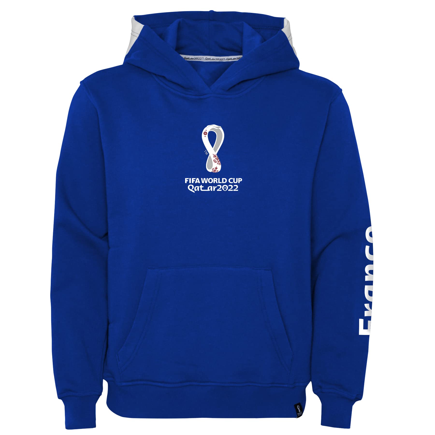 Official FIFA World Cup 2022 Girls Hoodie, Girls, France, Team Colours, Age 8-10 Navy