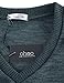 Ohoo Men's Cotton Blended Slim Fit Sweater Vest Knit V-Neck Sleeveless Pullover Sweater / DCV010-CHARCOAL-XL