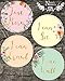Newborn Baby Girl Gold Floral Milestone Stickers, 1st Year Belly Decals, Set of 12 Monthly Photo Props for Infant Onesie, Scrapbook Keepsake Shower Basket & Registry Gifts