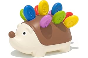 Color Sorting Toys for Toddlers 1-3 with Numbers Hedgehog-Shaped Sorting Toys Educational Fine Motor Sensory with Inner Capac