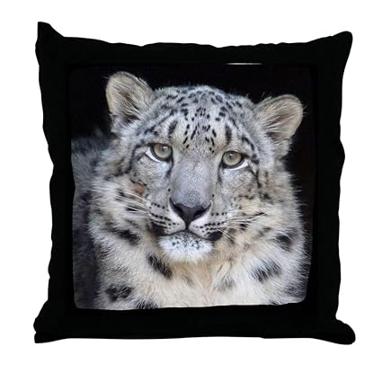 Amazon Com Cafepress Snow Leopard Decor Throw Pillow 18 X18