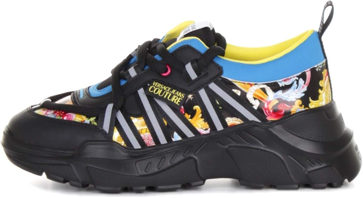 Versace Jeans Couture E0 YWASC3 71954 Men's Low Tennis Shoes Amazon.co