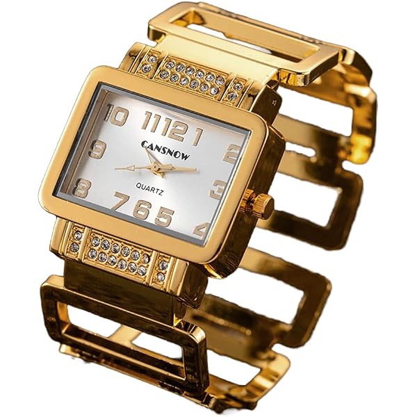 Amazon.com: SENRUD Fashion Cuff Bracelet Watches for Women 
