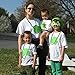 St Patrick's Day Shamrock Bead Green Necklace for Party Favor Supplies, Parades and Costume Accessories for Kids Women Man, Bulk Pack of 12                                           