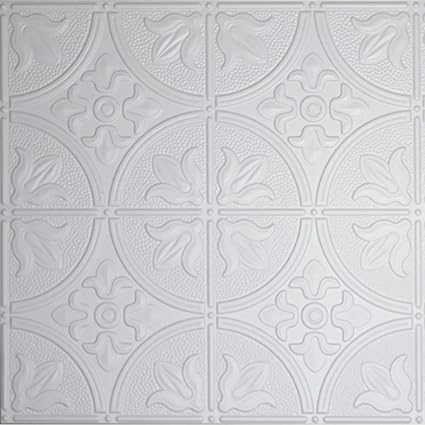 Amazon Com Dimensions 2 Ft X 2 Ft Matte White Lay In Tin