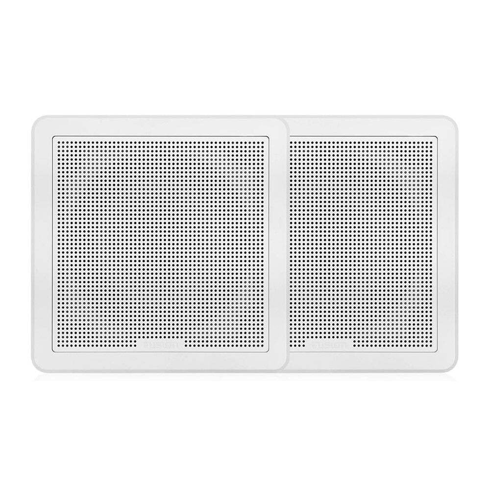 Garmin Fusion FM Series Marine Speakers, 6.5" 120-Watt Flush Mount Speakers, Square White Pair, a Brand