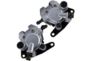 Front Brake Caliper for Yamaha Banshee Warrior 350, Grizzly 350 400 450, Bruin Big Bear 250 350 450, Raptor 350 660,Blaster 200, Bear Tracker 250 w/Brake Pads (Left + Right) by NAKAO