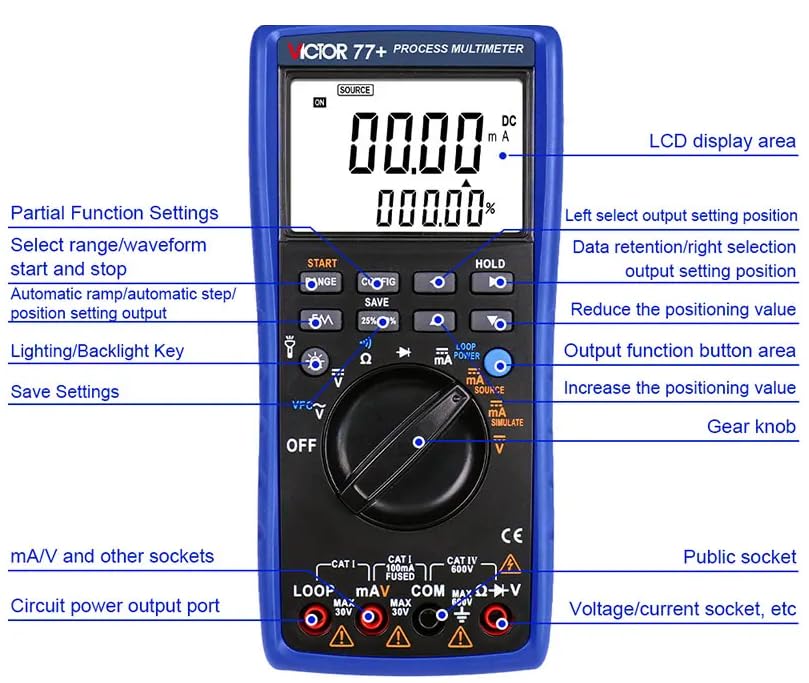 Mua TestHelper TH77 Process Multimeter Calibrator Meter Multifunctional ...