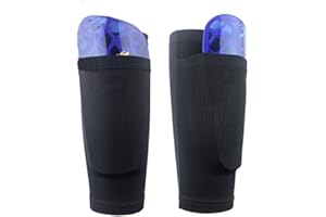 HERSENT Soccer Shin Guard Sock, Leg Performance Support Football Compression Calf Sleeves with Pocket Can Holding Shin Pads, Comfort Breathable Youth Soccer Shin Guard Holders for Beginner or Elite Athlete