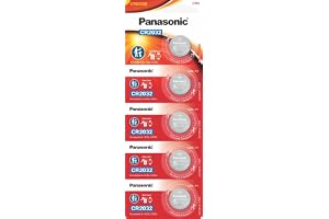 Bateria de Lítio tipo Botão Panasonic, CR2032-1BT
