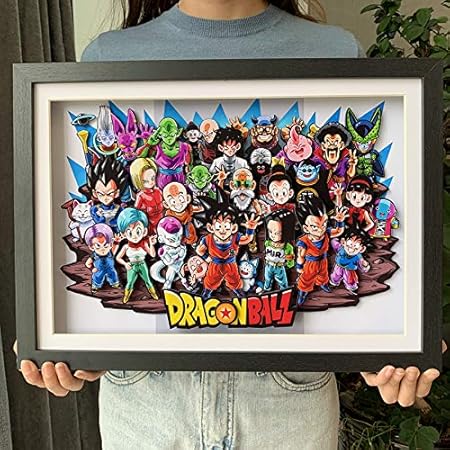 Amazon Aoocare ドラゴンボール 画 周辺 グッズ 立体絵 飾り 絵飾り 壁飾り 手作り ３d 立体 プレゼント Diy インテリア オリジナル 立体パズル おもちゃ