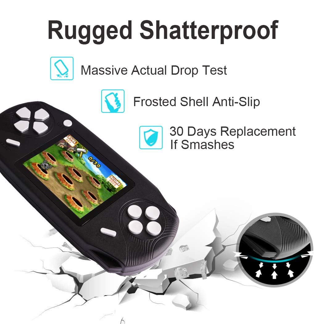 ZHISHAN16 Bit Handheld Game Console for Kids Adults 3.0'' Large Screen