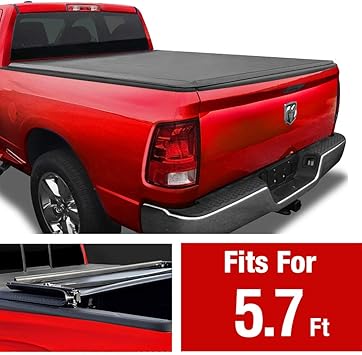 Fits 2002 2019 Dodge Ram 1500 2500 3500 8 Bed Tyger T3 Tri Fold Tonneau Cover