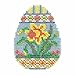 Daffodil Egg Beaded Counted Cross Stitch Kit Mill Hill 2015 Spring Bouquet MH185102