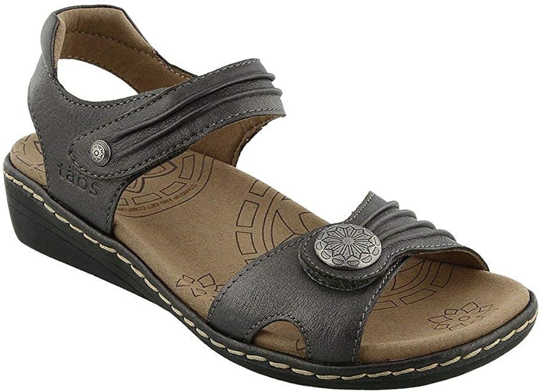 Taos Footwear Women's Escape Pewter Sandal 12 B (M) US Amazon.ca