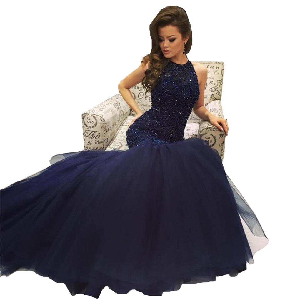 Gorgeous Tulle Sequins Mermaid Evening Dress Long Prom Dress Y8342