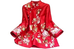 LIXINGHEITANG Suit Shirt National Style Traditional Elegant Women Chinese Blouse Plus Size Loose Female Hanfu Tops