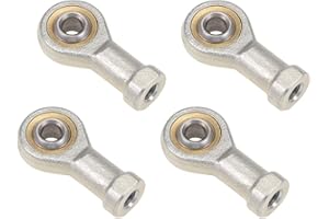 uxcell 6mm Rod End Bearing M6x1.0mm Rod Ends Ball Joint Female Left Hand Thread 4pcs