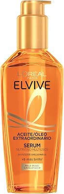 L'oréal paris óleo sublimador de tratamento capilar, para todos os tipos de cabelo, óleo extraordinário elvive, 100 ml
