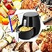 Air Fryer, SincaLong Oven Oilless Cooker with 7 Cooking Presets, Large Capacity 5.7Qt Electric Air Fryer with LED Digital Touchscreen, Black/Beige
