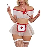 Rigeri Sexy Lingerie for Women Mesh Sheer Lingerie Set Sexy Outfit for Women 4 Piece XS-3XL