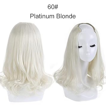 Amazon Com 16 Short Curl Half Hair Wigs For Momen Clip In