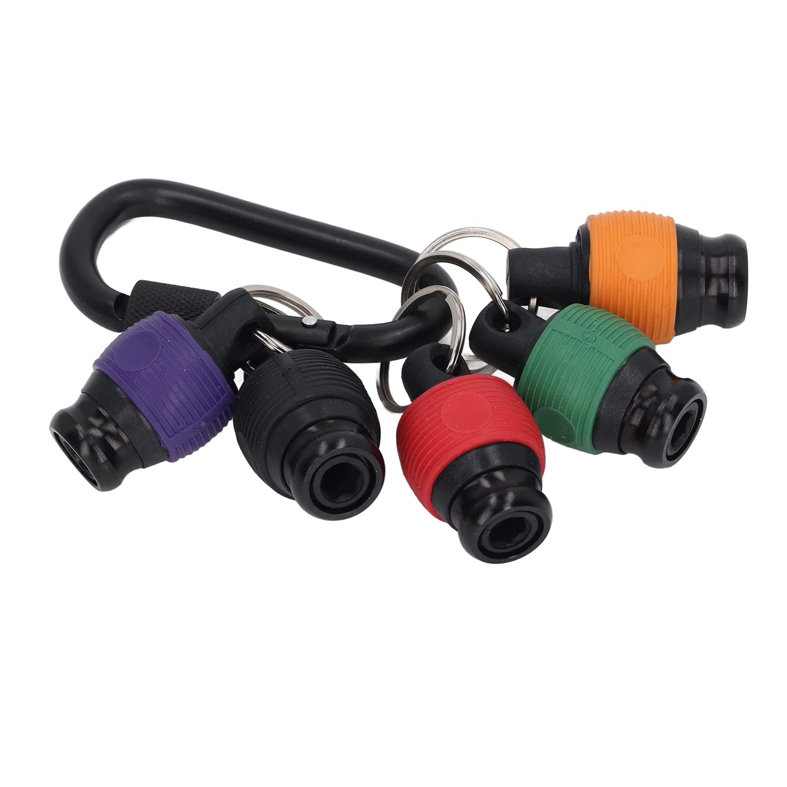 1/4in Socket Drill Bit Holder Keychain Compact Lightweight Tool for Camping Outdoors Gardening