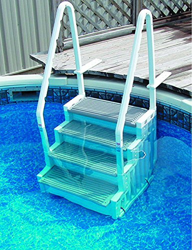 Confer Staircase Style Above Ground Pool Steps Warm Grey - STEP-1-X
