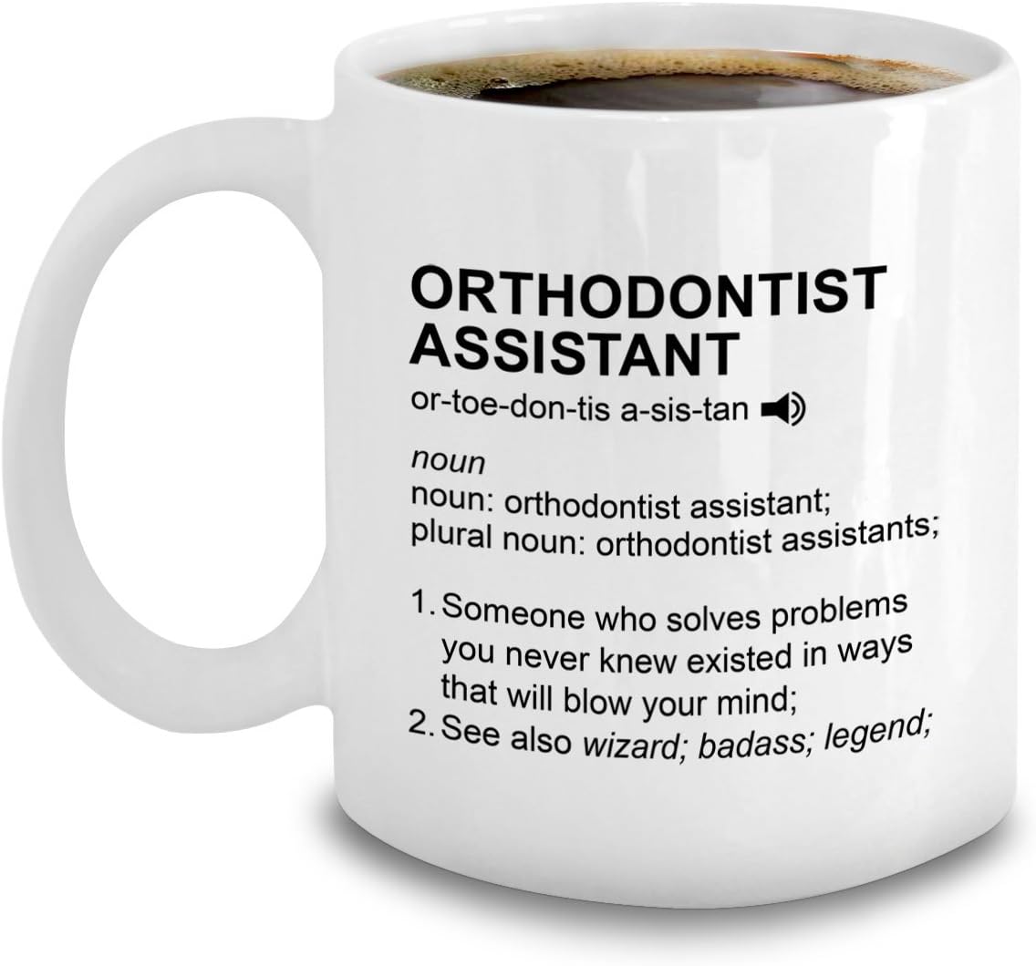 Orthodontist Assistant Gifts - Orthodontist Assistant Noun Mug - Funny Orthodontic Gifts