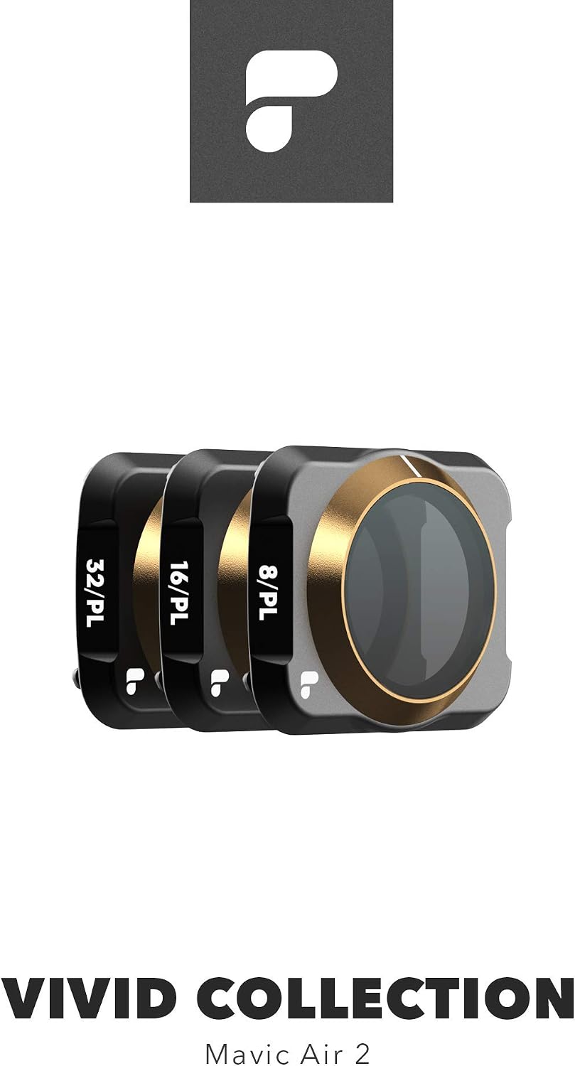 PolarPro, DJI Mavic Air 2, Cinema Series, Vivid Collection, ND8/PL, ND16/PL, ND32/PL, Drone filters, Variable Natural density - Image 5